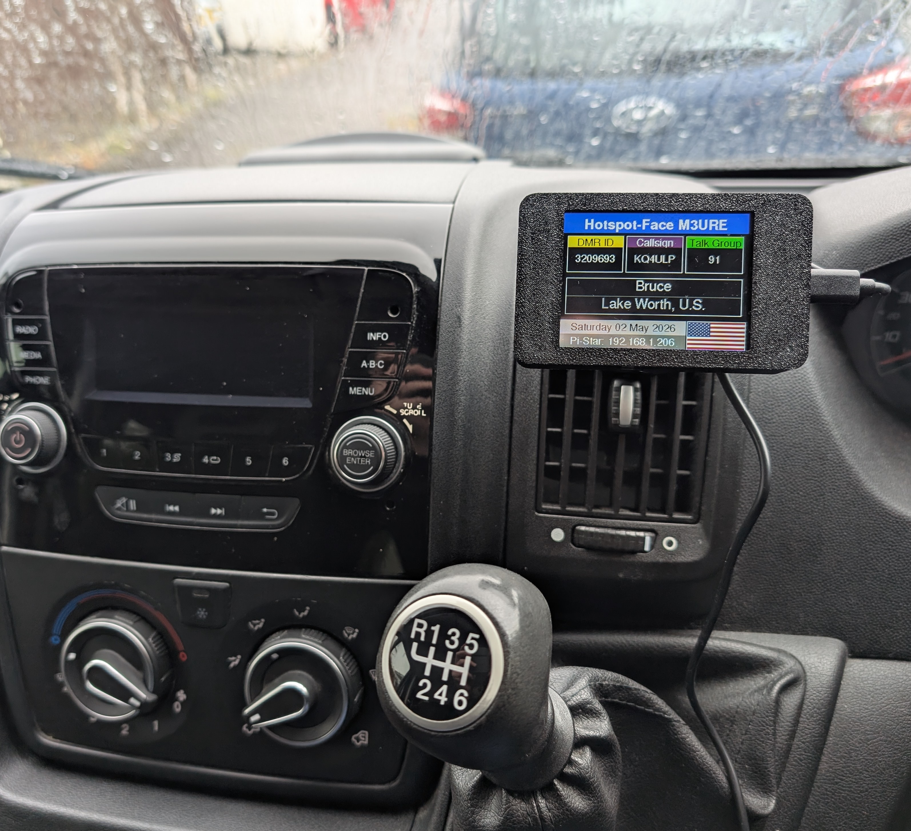Hotspot-Face in vehicle